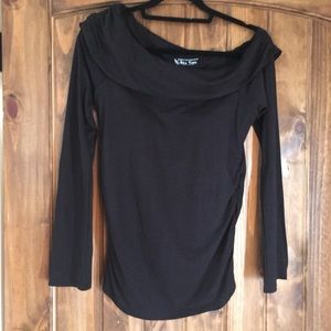 Bra top slightly off the shoulder